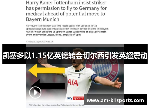 凯塞多以1.15亿英镑转会切尔西引发英超震动